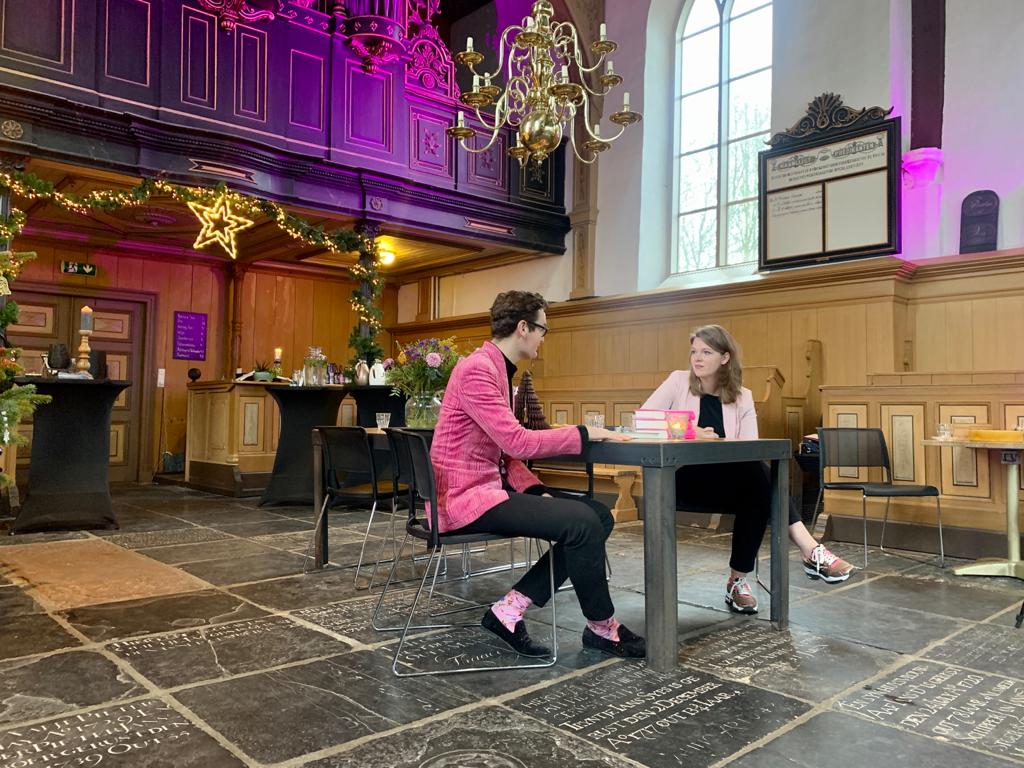 Splinter Chabot en Lisa Croese in Theaterkerk Hemels in Twisk title=