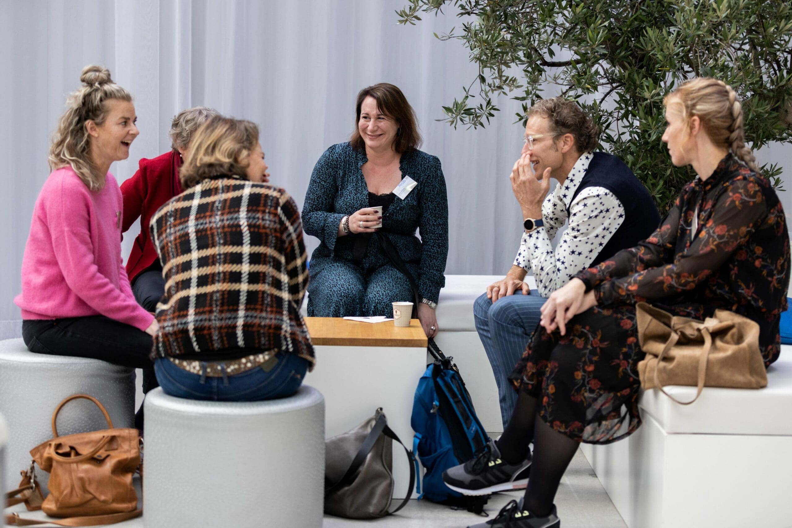 Bibliotheekmedewerkers op Bibliotheekplaza 2021